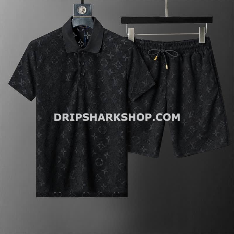 Conjunto corto Louis Vuitton - Negro