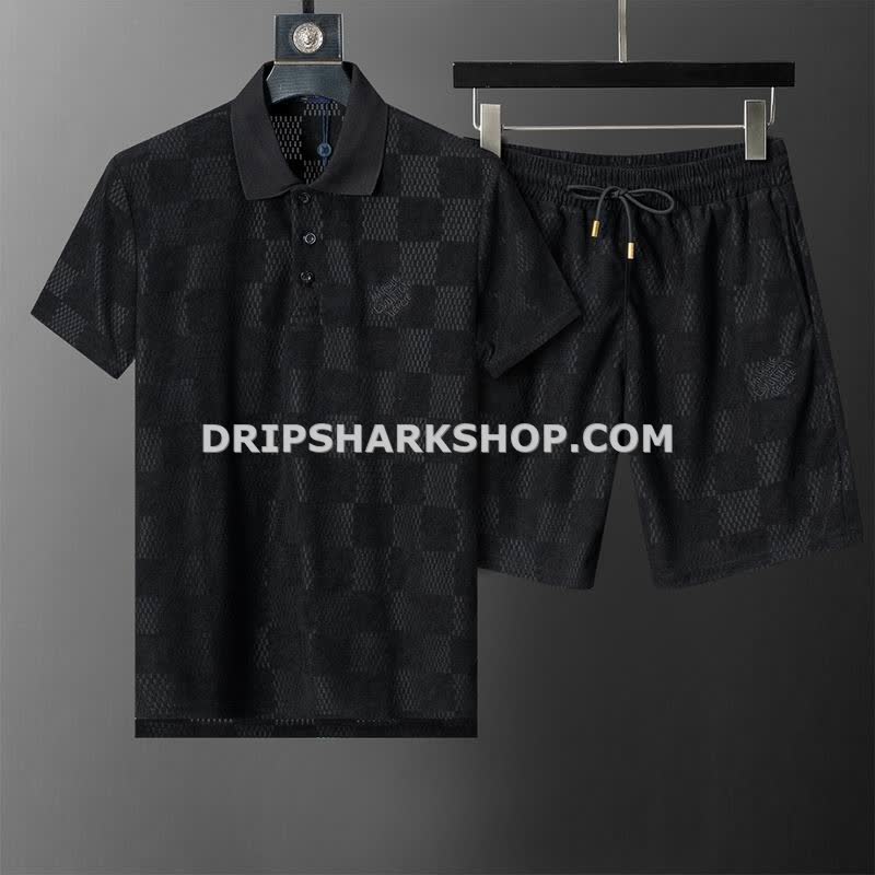Conjunto corto Louis Vuitton - Negro