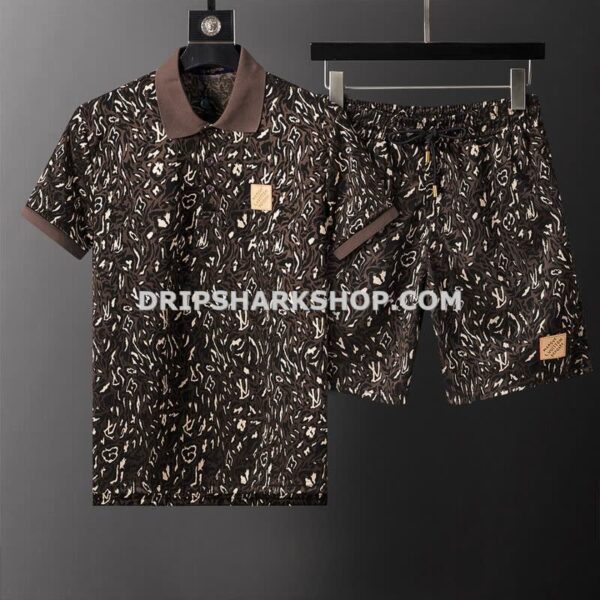 Conjunto corto Louis Vuitton - Marrón