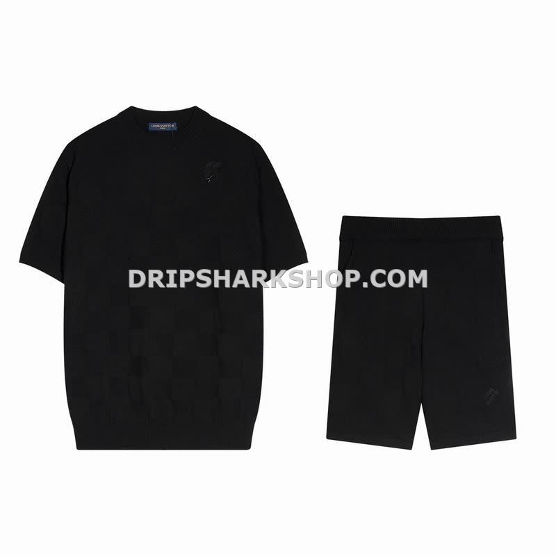 Conjunto corto Louis Vuitton - Negro