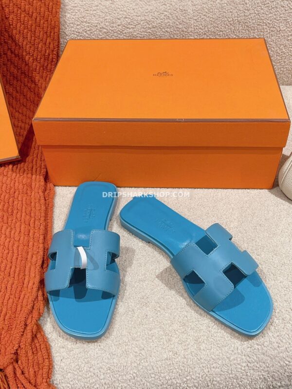 Sandalias Hermes - Oran Bleu Cameo
