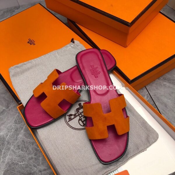 Sandalias Hermes - Oran Naranja y rosa