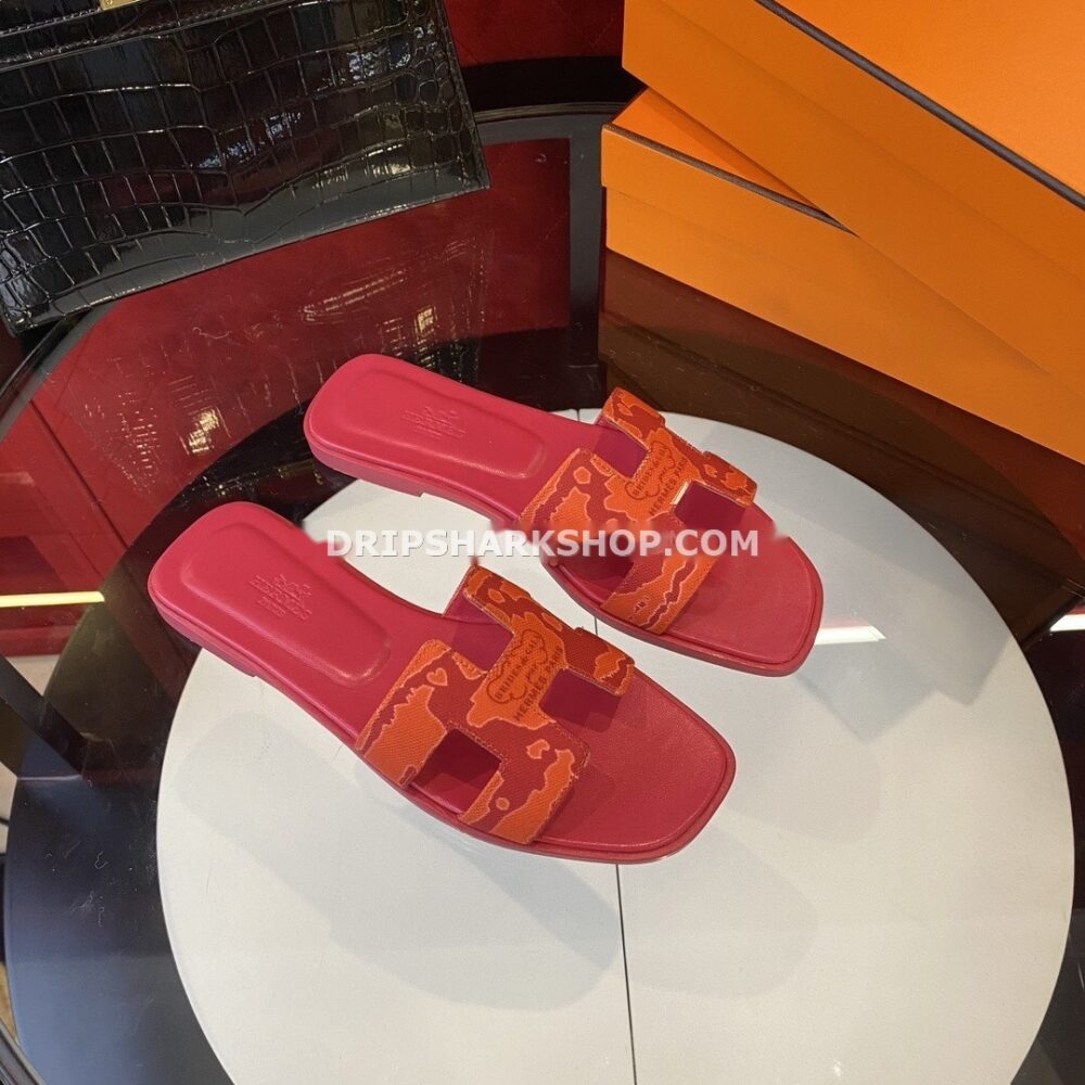Sandalias Hermes - Oran Naranja y rosa