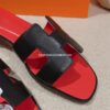 Sandalias Hermes - Oran Negro y rojo