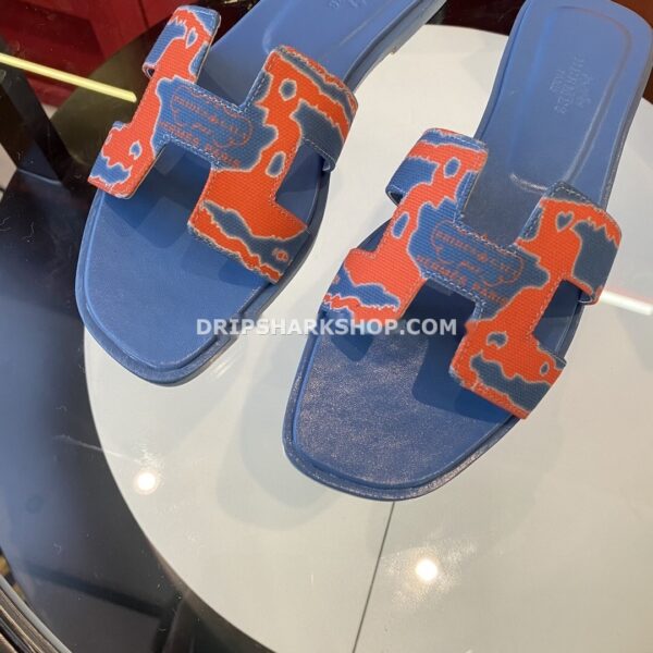 Sandalias Hermes - Oran Azul y naranja