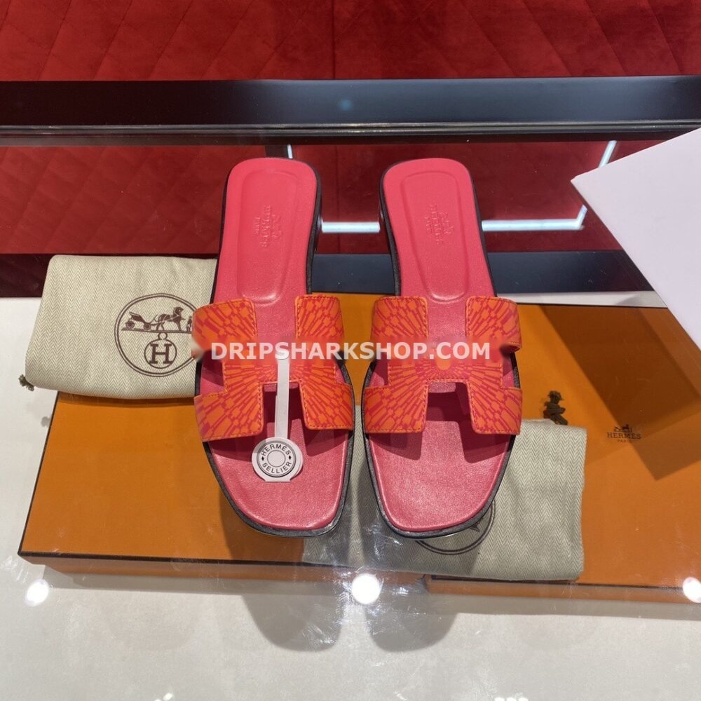 Sandalias Hermes - Oran Fucsia y naranja