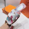 Sandalias Hermes - Oran Blanco y estampado multicolor
