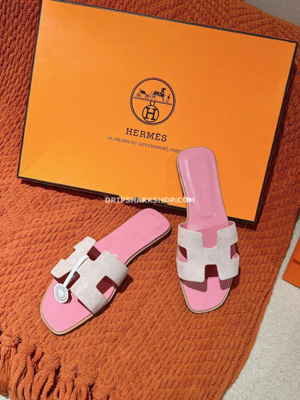 Sandalias Hermes - Oran Rose Porcelaine