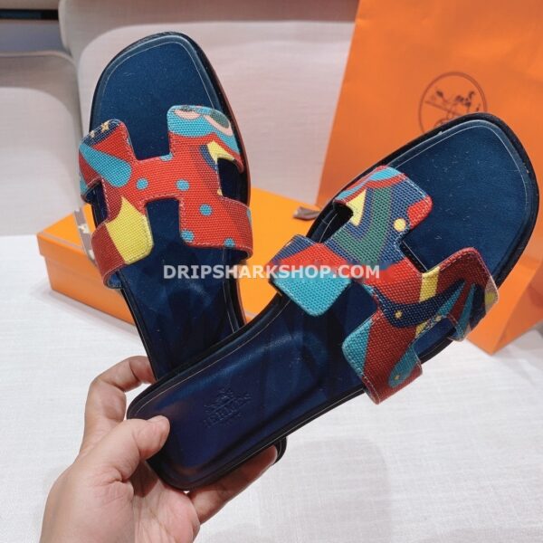 Sandalias Hermes - Oran estampado multicolor