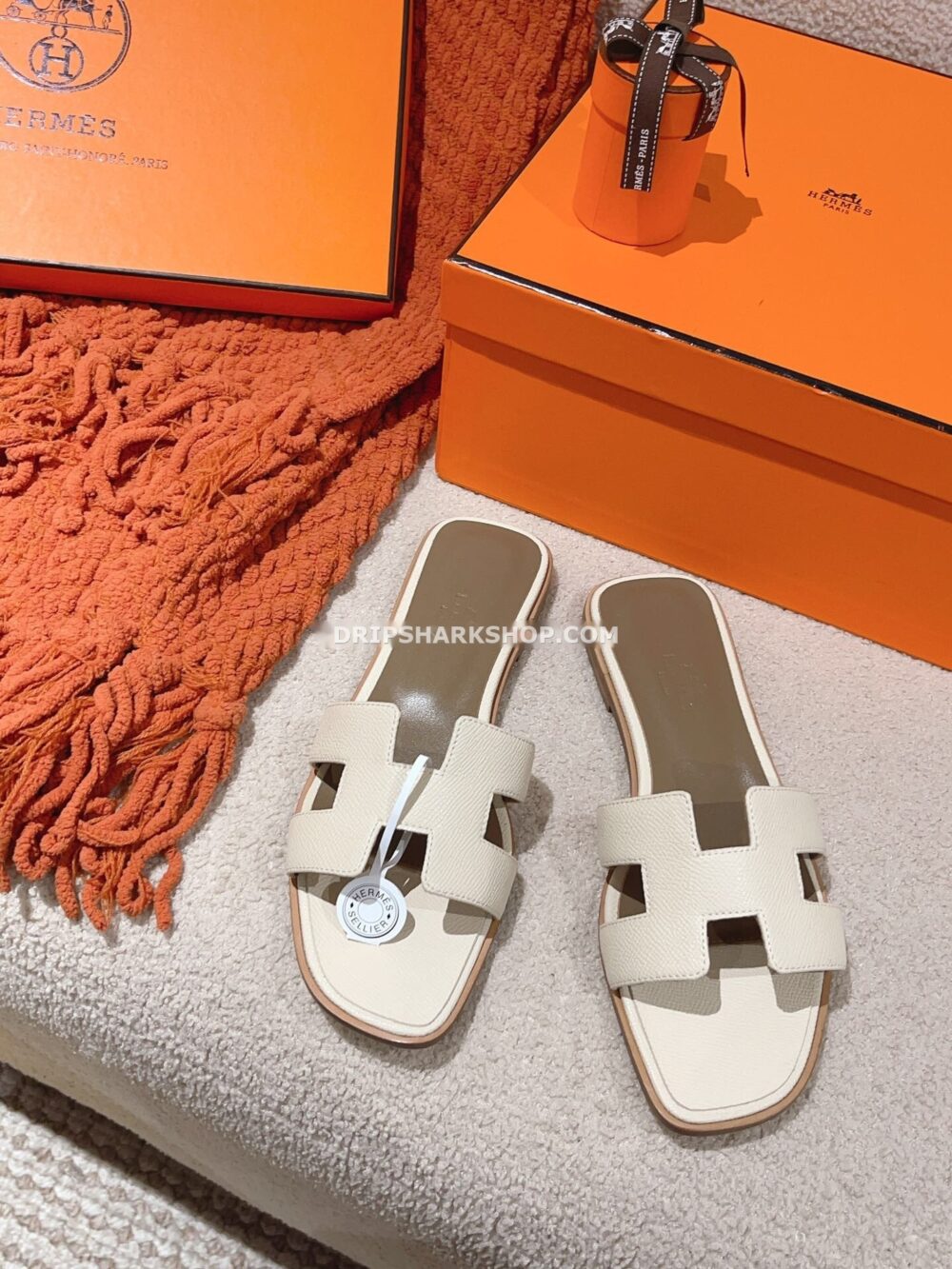 Sandalias Hermes - Oran Blanco