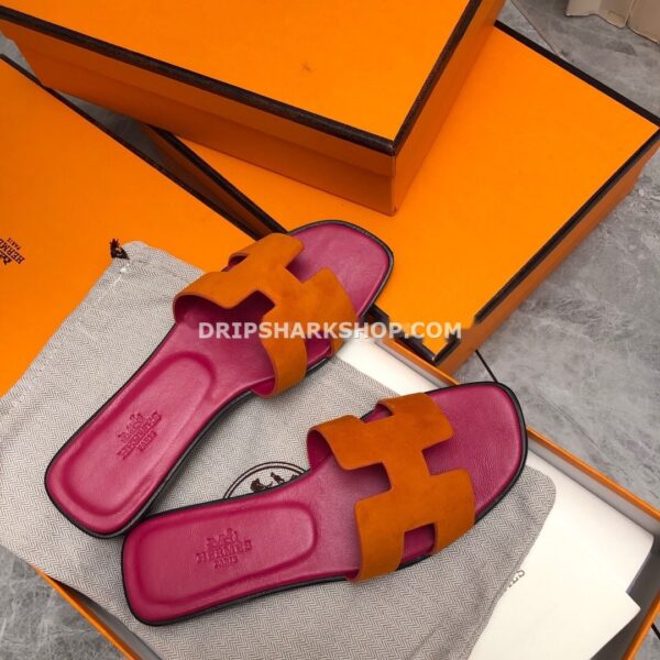 Sandalias Hermes - Oran Naranja y rosa