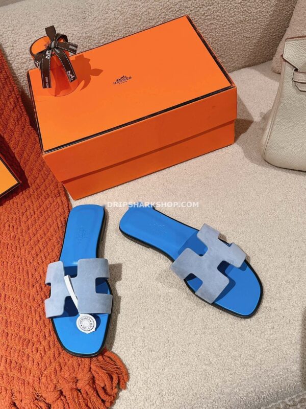Sandalias Hermes - Oran Bleu Cameo