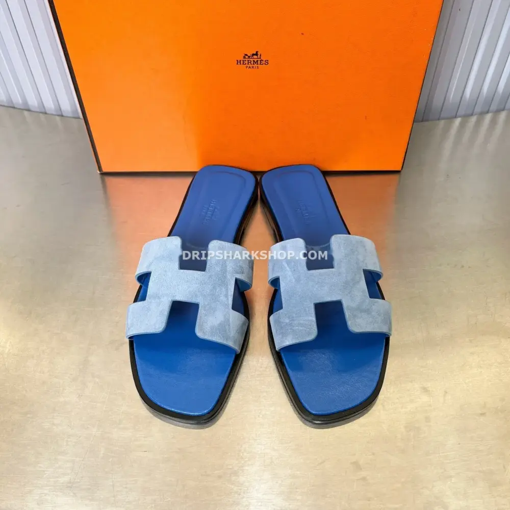 Sandalias Hermes - Oran Bleu Cameo