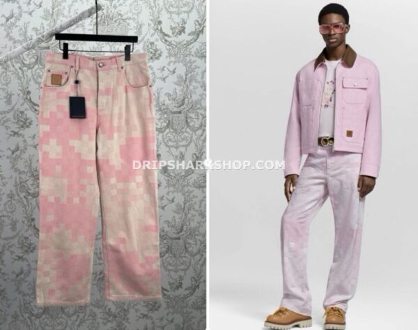 JEANS LOUIS Vuitton Rosa lamine yamal