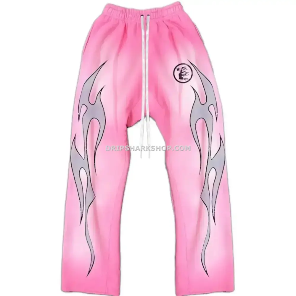 Hellstar-Flame-Sweatpants-Pink PANTS HELLSTAR