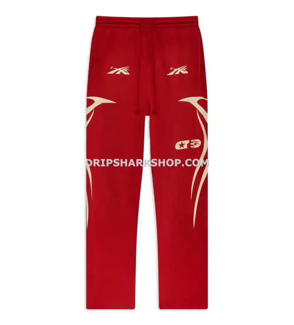 Hellstar-Sports-Sweatpants-Red-front-view PANTS HELLSTAR
