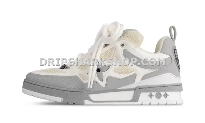 Skate Sneaker Grey and White