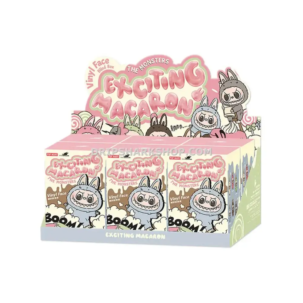 POP MART THE MONSTERS LABUBU TASTY MACARONS VINYL FACE BLIND BOX WHOLE SET (6 BLIND BOXES)